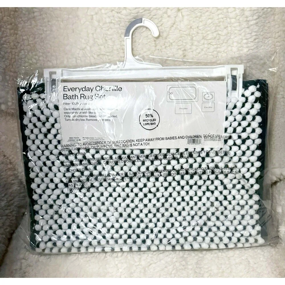 Room Essentials Chenille Bath Rugs 2-Pk 17